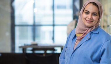 Dr. Dalal Alezi in the lab